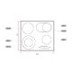 اجاق گاز شیشه ای کن مدل CC4506 فروش عمده