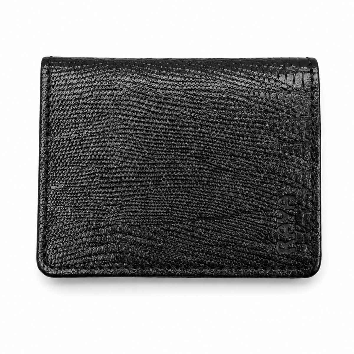 raya-fater-black (3) جا کارتی چرم طبیعی مشکی رایا چرم مدل فاتر