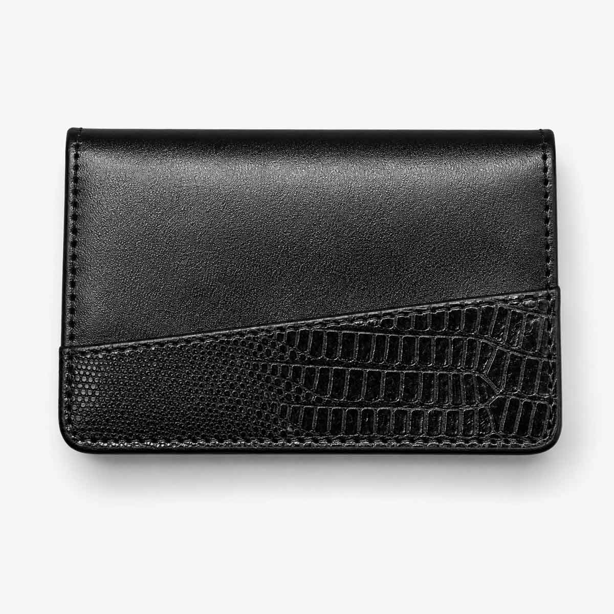 raya-sadra-black (3) جا کارتی چرم طبیعی مشکی رایا چرم مدل صدرا
