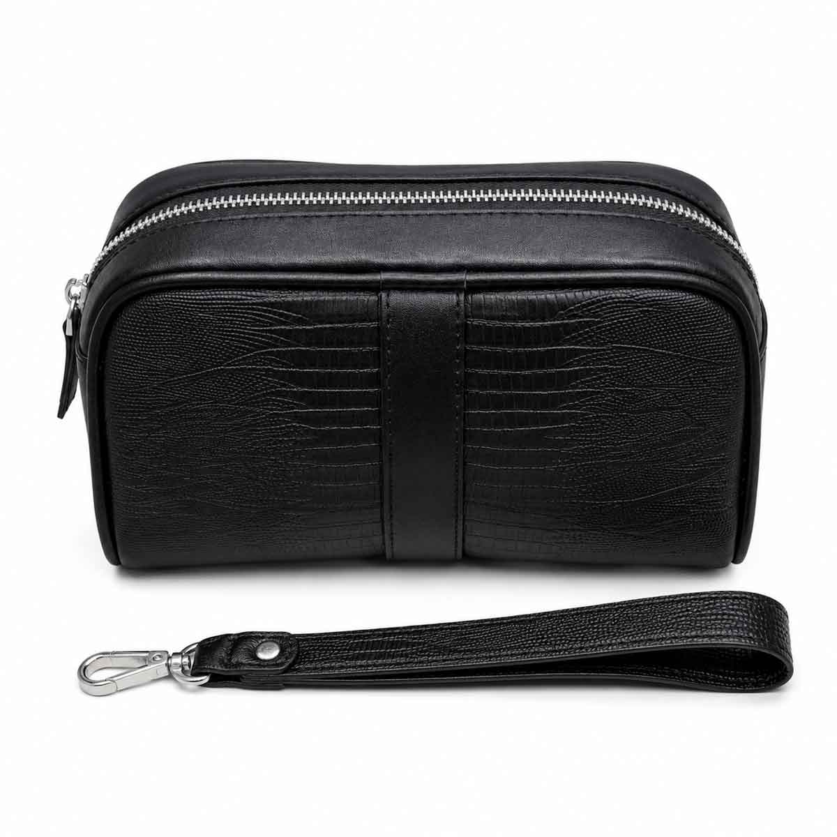 raya-sezar-black-(5) کیف پاسپورتی چرم طبیعی مشکی رایا چرم مدل سزار