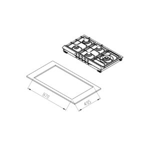 اجاق گاز کن مدل SD505R فروش عمده